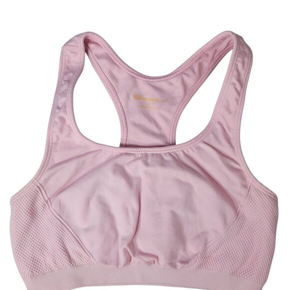 Champion Wireless Sports Bra Pink Medium Unpad Racerback Pullover Full AF5001 - Picture 2 of 9